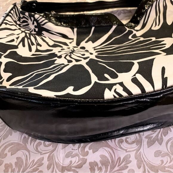Tianni Handbag Hawaiian Hibiscus Flower Design Canvas & Vegan Leather Gorgeous - Picture 2 of 7